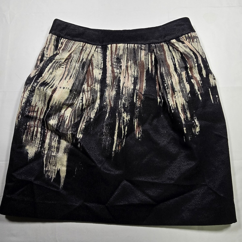 Beth Bowley Metallic Pleated Mini Skirt Party Cocktail Women's 4‎ Chic